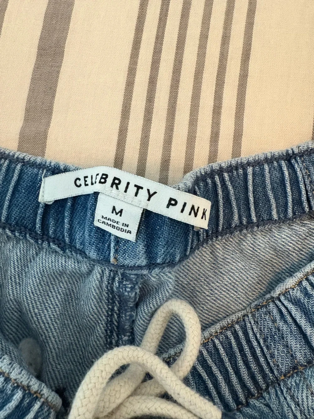 Denim  Wide-Leg Pants - Picture 2 of 2